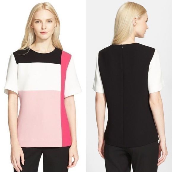 kate spade Tops - Kate Spade New York Colorblock Short Sleeve Top